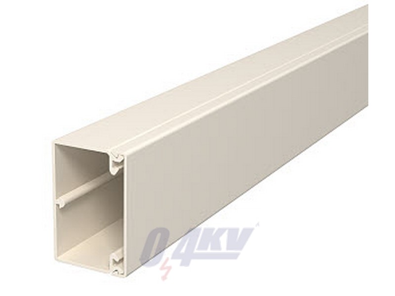 fali és mennyezeti csatorna fenékperforálással 40x60x2000, PVC, krémfehér, 9001