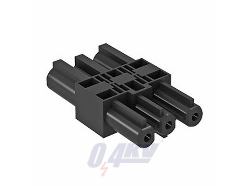 Összekötő adapter 1bemenet/1 kimenet, PA, fekete
