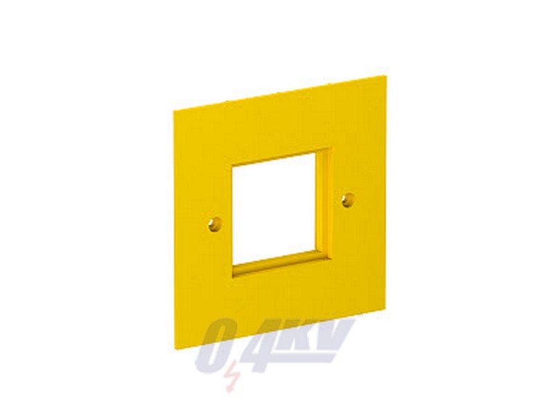 fedlap egyes Modul 45 95x95mm, PA, sárga, 1021