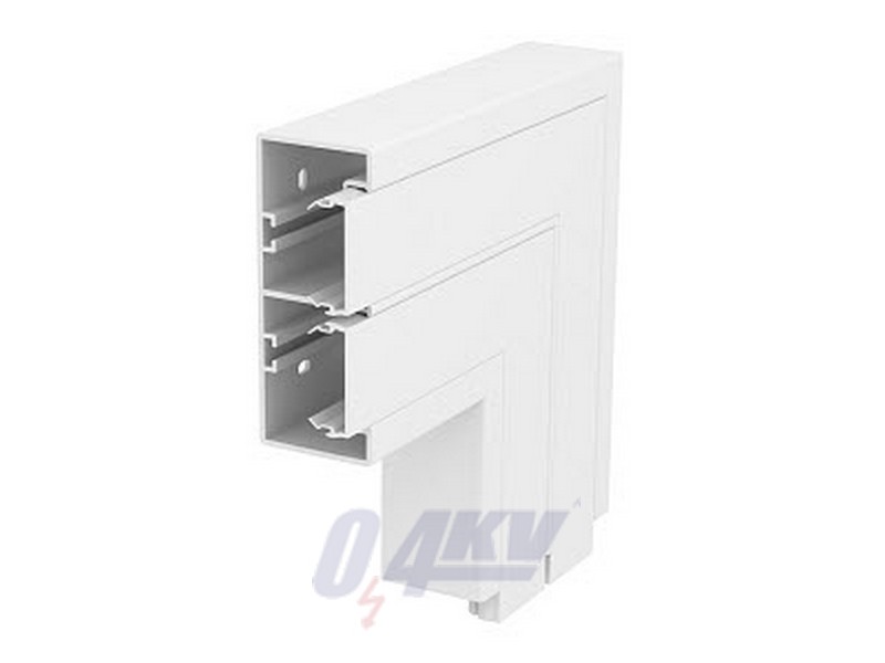 Lapos sarokelem nem állítható 200x200x130, PC/ABS, hófehér, 9010