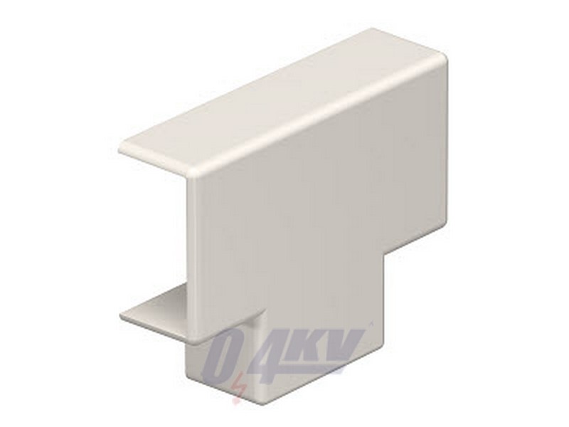 T-idom fedél 10x20mm, PVC, krémfehér, 9001