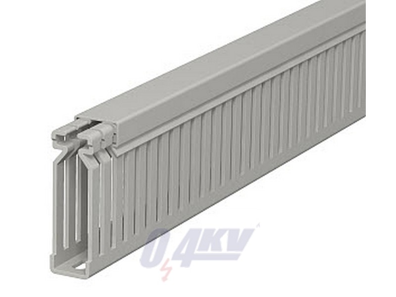 vezetékrendező csatorna 60x15x2000, PVC, kőszürke, 7030