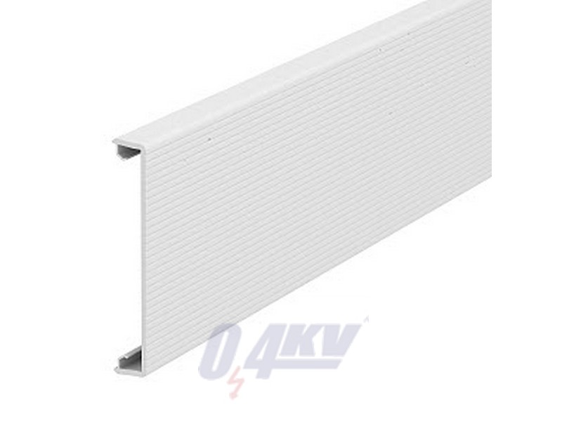 Oberteil bordázott 80x2000mm, PVC, hófehér, 9010