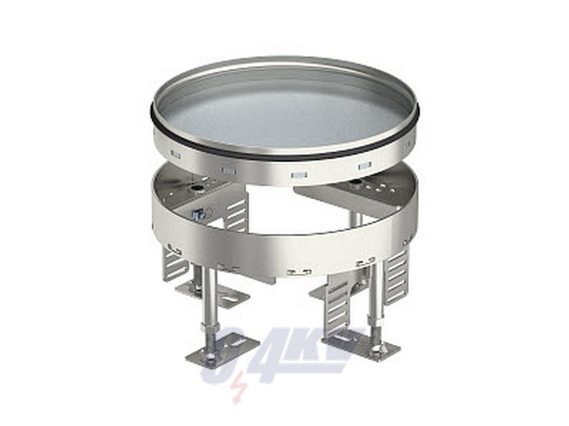 Kerek kazetta zárt ø 215mm, V2A, 1.4301