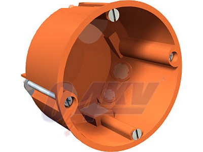 szerelvénydoboz Ø68mm, H47mm, PP, narancs 