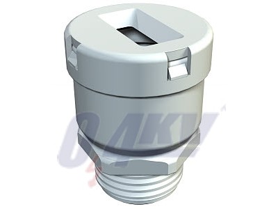 tömszelence szalagkábelhez PG16, PE, kőszürke, 7030 