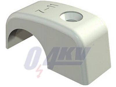 ISO szegezhető kábelrögzítő 7-11mm, PP, világos- szürke, 7035 