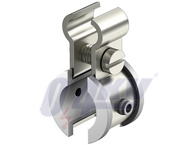 Feszítőhuzal-bilincs műanyag betéttel 6-13mm, V4A, A4 