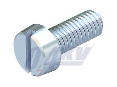 hengeres fejű csavar normálhornyos M6x10mm, St, G 