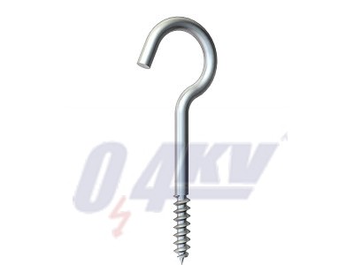 mennyezethorog facsavarmenettel 3,9x70mm, St, G 