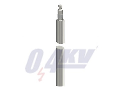 rúdföldelő 1m, V4A, 1.4401 