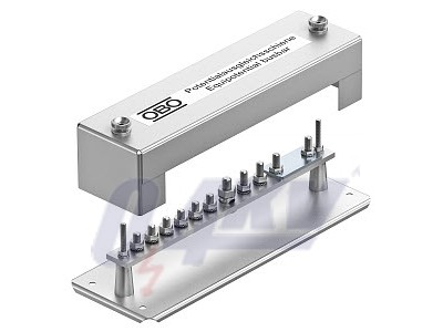 potenciálkiegyenlítő-sín (EPH) 348mm, St, F 