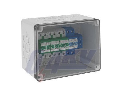 készülékház 4 villámáram-levezetővel 280V 