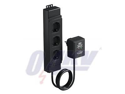 túlfeszültségvédelmi készülék németországi kivitel 230V, fekete 