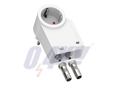 FineController TV-védelemmel 230V, hófehér, 9010 