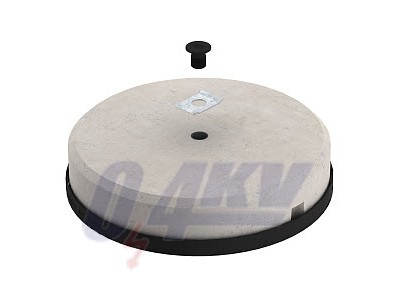 betontalp rácsos tálca rögzítésh komplett szett 16 kg 373x373x84 