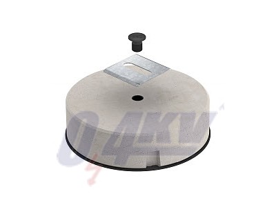 betontalp kábeltálca rögzítéshez komplett szett 10 kg 295x295x84 