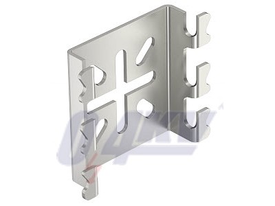 szerelőlap kicsi, rácsos kábeltálcához 110x68, V4A, A4 