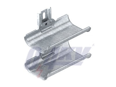 Kábeltartó vályú 2-soros 200x200x123, St, FT 