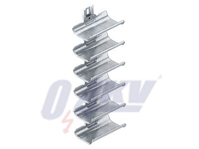 Kábeltartó vályú 6-soros 600x200x123, St, FT 