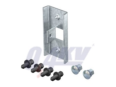 Létrafok-tartó M10-es csavar csúcstoldattal, St, FT 