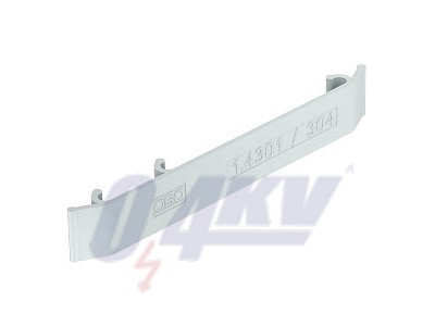 jelölőtábla rácsos kábeltálcához V2A 127x18, PA, világos- szürke, 7035 