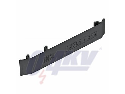 jelölőtábla rácsos kábeltálcához V4A 127x18, PA, szürke B, 7043 