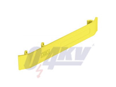 jelölőtábla rácsos kábeltálcához 127x18, PA, cinksárga, 1018 