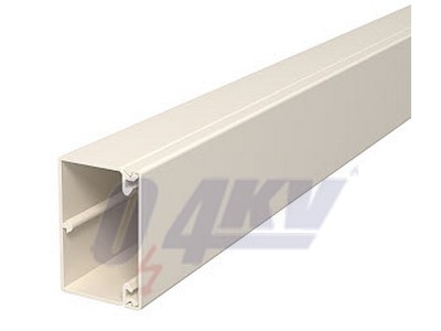 fali és mennyezeti csatorna fenékperforálással 40x60x2000, PVC, krémfehér, 9001 