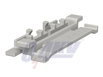 fedélkapocs 90mm, PVC, világos- szürke, 7035 