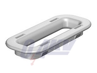 kábelvédő gyűrű AZ oldal, DKS és IKS fenékrész, PE, világos- szürke 