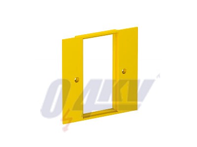 fedlap kettes Modul 45 95x95mm, PA, sárga, 1021 