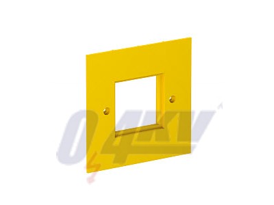fedlap egyes Modul 45 95x95mm, PA, sárga, 1021 
