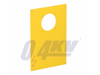 fedlap deépíthetõ dugaljhoz 166x105mm, PVC, sárga, 1021 