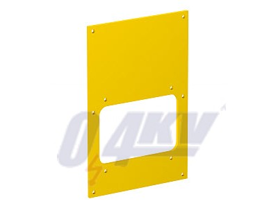 fedlap 160x105mm, PVC, sárga, 1021 