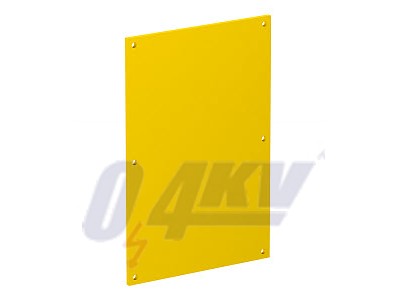 fedlap zárt 160x105mm, PVC, sárga, 1021 
