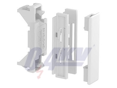 takaró fedlap Rapid 45-2 fedélhez 48x20x20, PC/ABS, hófehér, 9010 