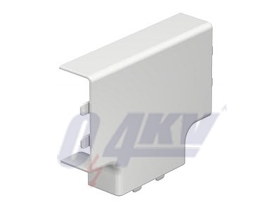 T-idom fedél 20x50mm, PVC, hófehér, 9010 