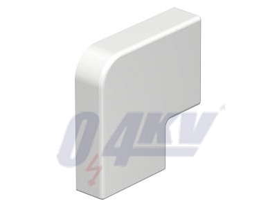 idomfedél 10x30mm, PVC, hófehér, 9010 