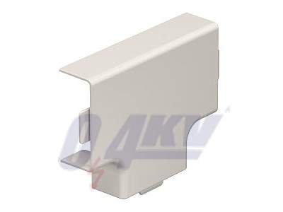 T-idom fedél 15x40mm, PVC, krémfehér, 9001 