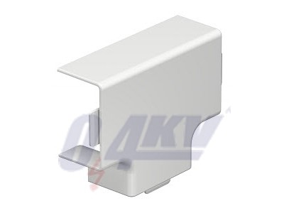 T-idom fedél 25x40mm, PVC, hófehér, 9010 