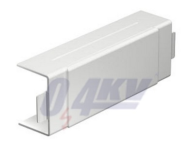 T- és keresztidom fedél 40x60mm, PVC, hófehér, 9010 