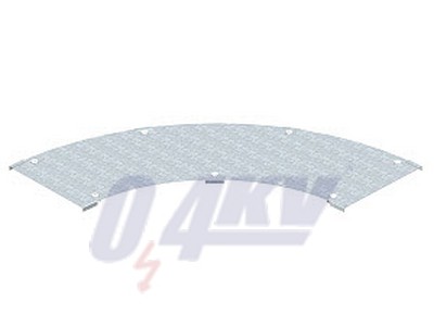 fedél 90°-os sarokidomhoz nagyfesz., 110 és 160 rendszer B300mm, St, FS 