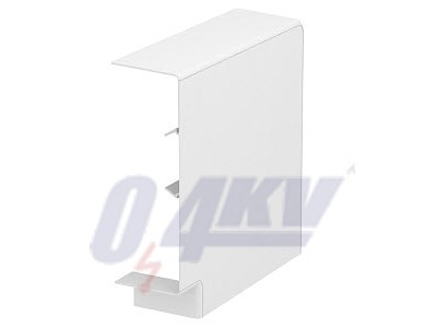 Lapos sarokelem fedélidom 70x210mm, PC/ABS, hófehér, 9010 