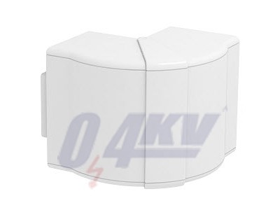 Külső sarokelem állítható 70x110mm, PC/ABS, hófehér, 9010 