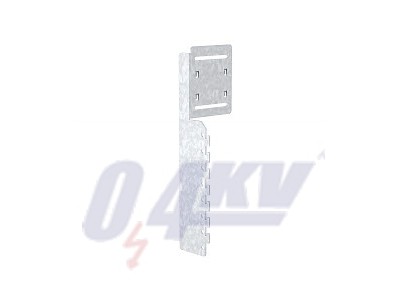 Szerelő és összekötő profil vízszintes konvektor lemezhez 107x320x60mm, St, FS 