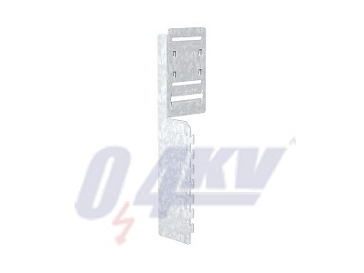 Szerelő és összekötő profil vízszintes konvektor lemezhez 107x360x80mm, St, FS 