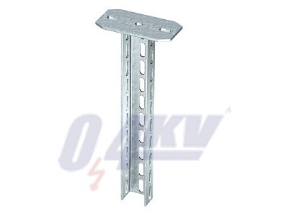 függesztő oszlop ráhegesztett fejlemezzel 70x50x200, St, FT 