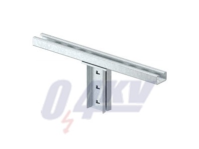 fejlemez IS8-oszlophoz 400mm, St, FT 