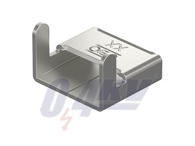 feszítőszalag-zárócsat egyoldalas 20x18, V2A, A2 